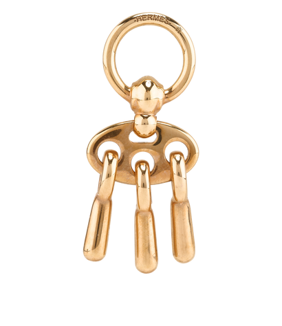 Hermes Charms Mors a Jouet Twilly Ring, &pound;120, Accessories, Gold, Brass, Front view